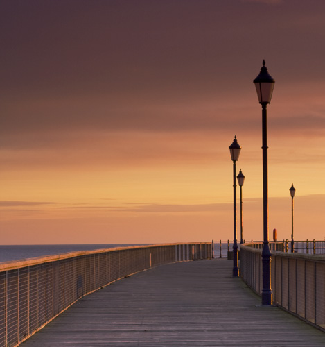 Sunrise on Amble Pier